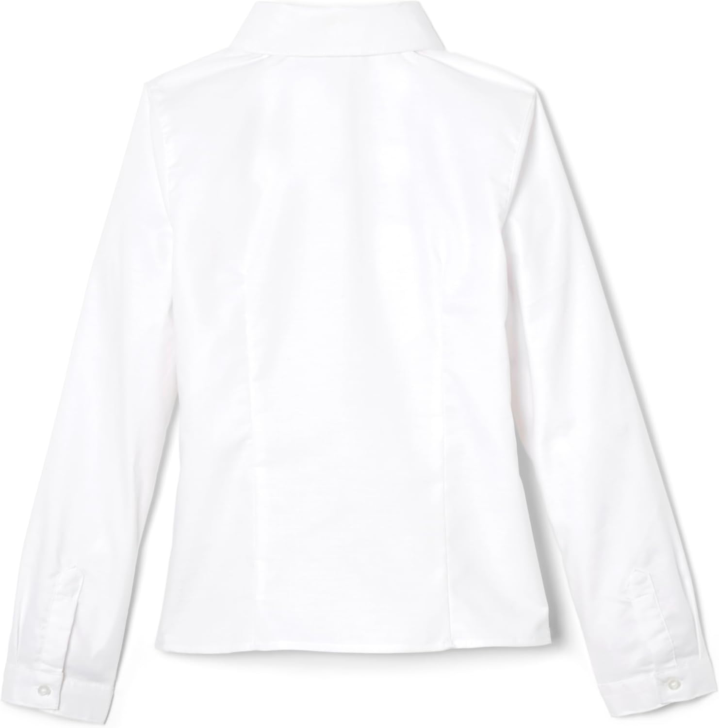 French Toast Girls' Fitted Wrinkle-Resistant Long Sleeve Oxford Shirt - Image 2