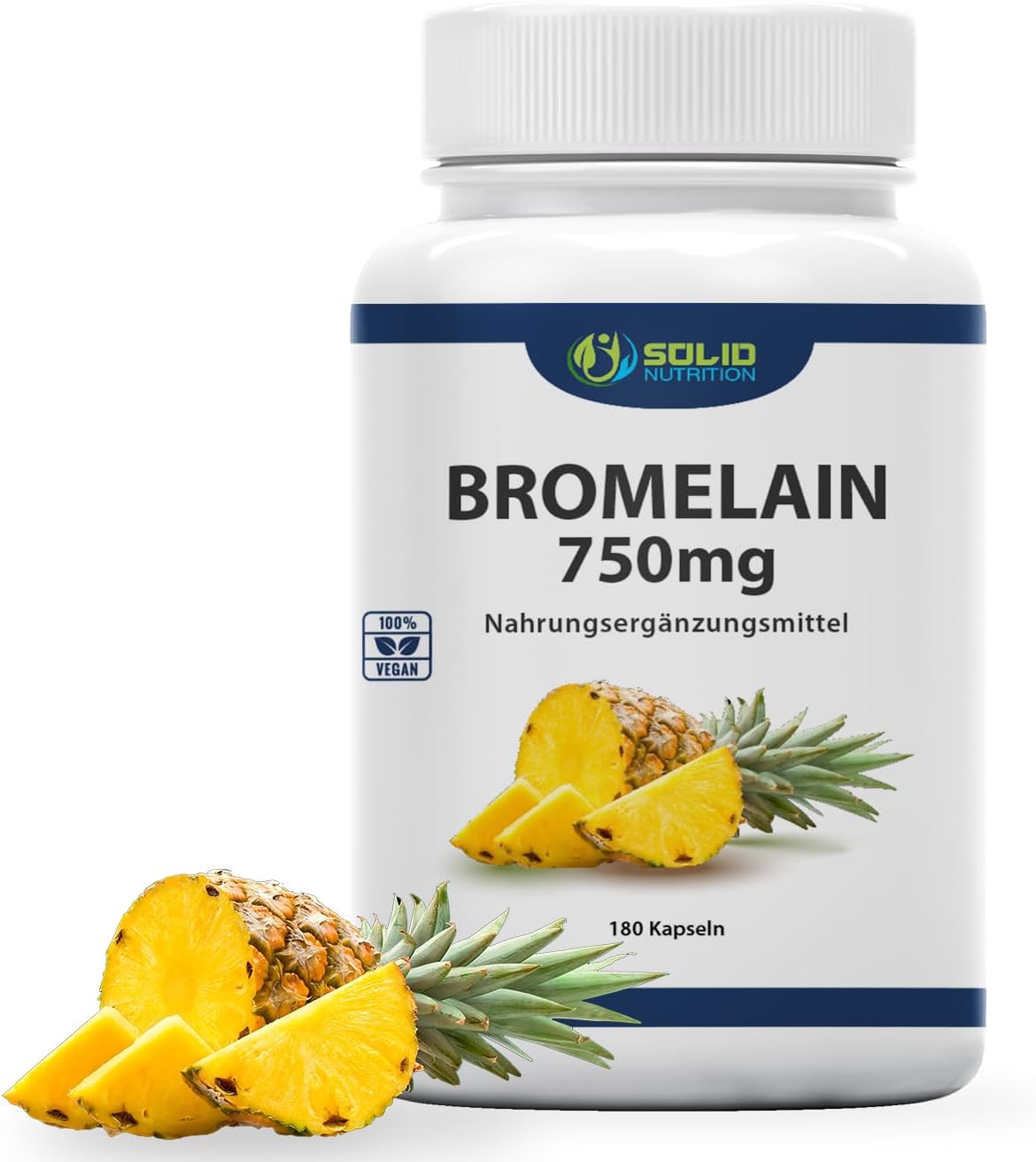 Bromelain Kapseln 750MG 5.000 F.I.P bzw. 2.500 gdu/g pro Kapsel