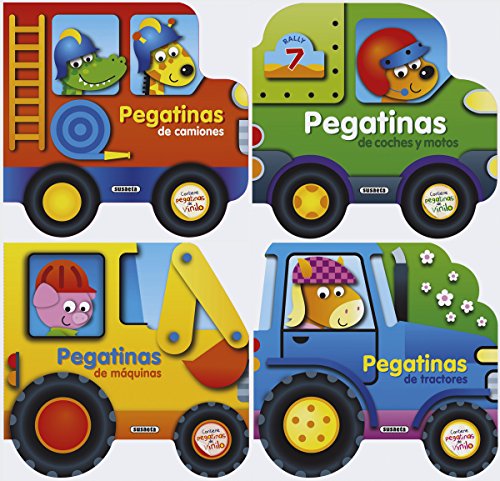 Construye vehículos con pegatinas de vinilo (4 títulos) (Construye vehiculos con pegatinas)