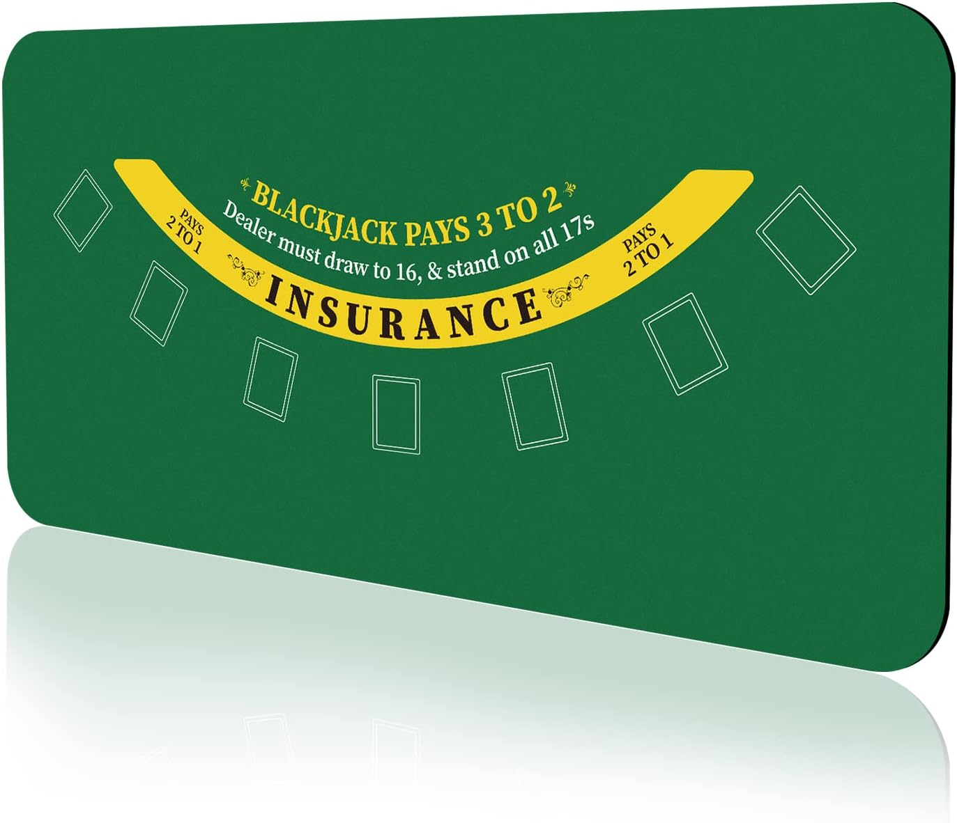 70 x 35 Inch Blackjack Poker Mat