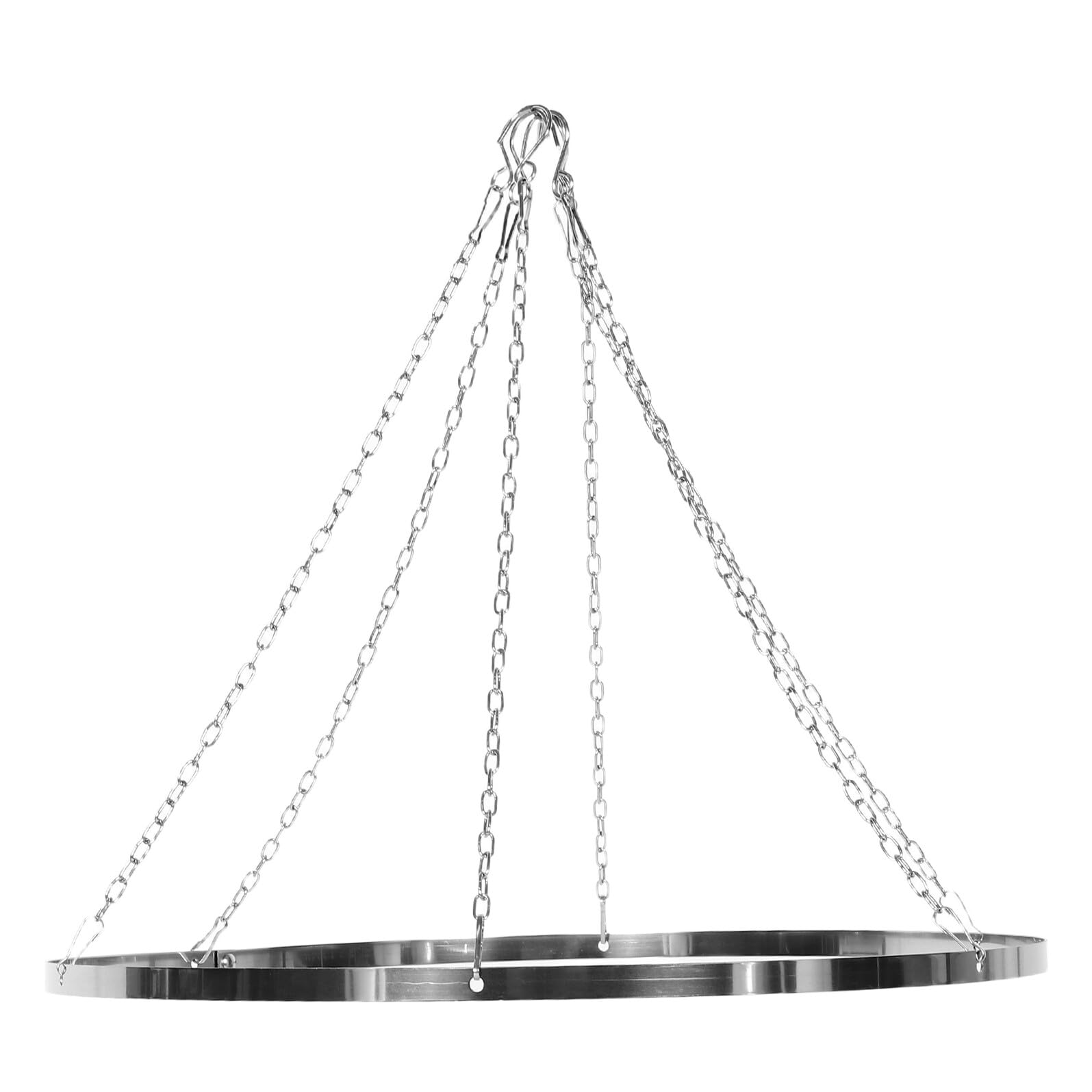 Anneau Suspendre Rond en Métal Inoxydable 60 Cm pour Rideaux de Plafond, Kit de Drapage Décoratif pour Mariage et Cérémonie, Support Robuste et Ajustable, Accessoire Intérieur