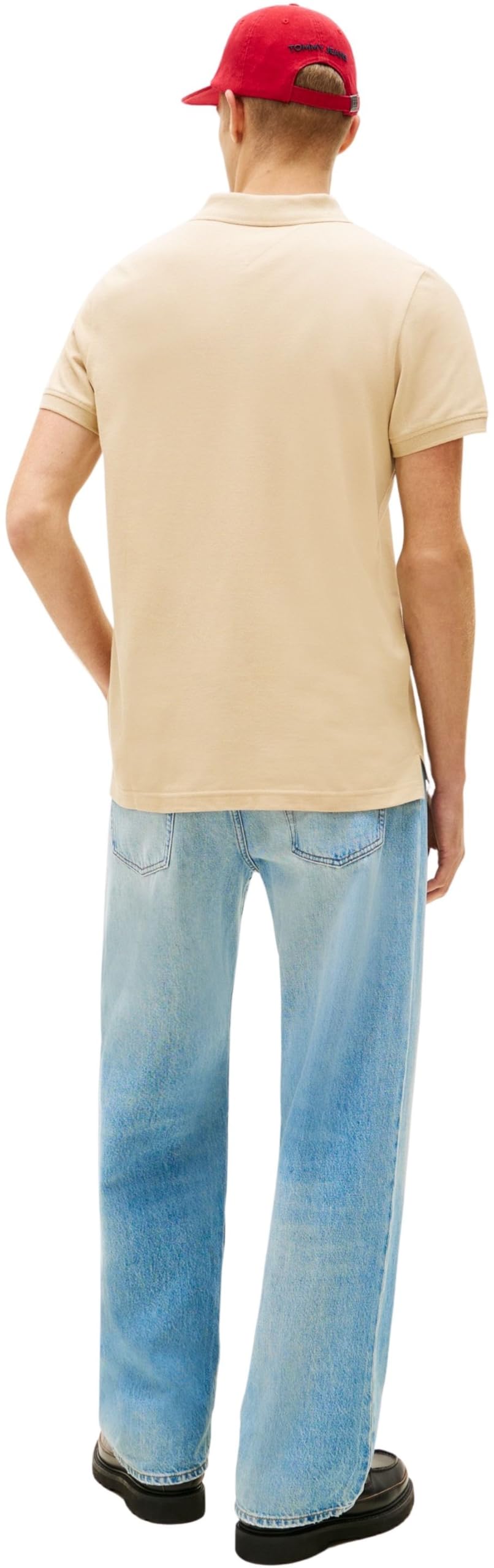 Tommy Jeans Herren Poloshirt Kurzarm Slim Placket Slim Fit