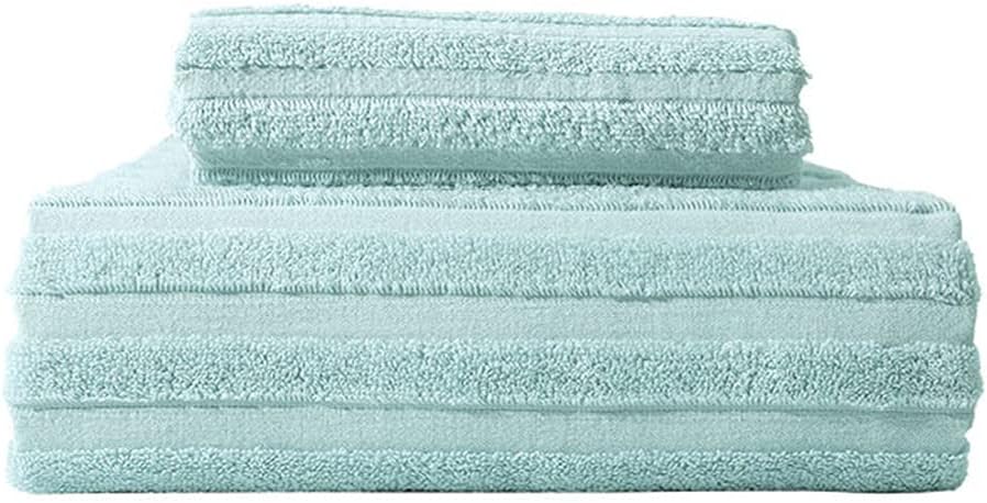 2-Piece Cotton Bath Towel Towel Set for Men and Women Absorbent and Quick-Drying Soft Bath Towel Towel(A)
