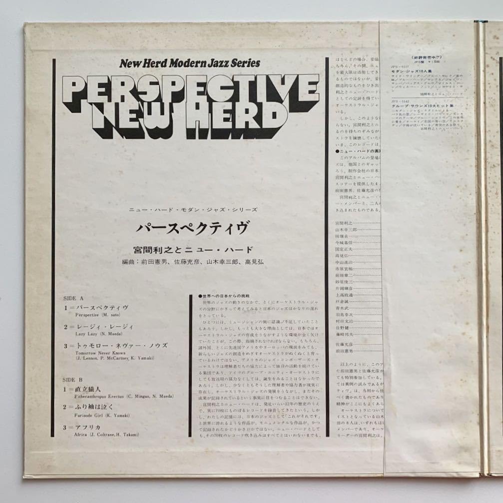 激レアオリジナルLP帯付□ ニュー・ハード パースペクティブ