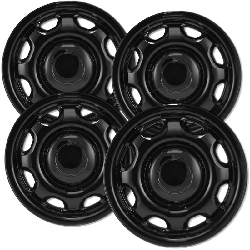 Fuel Rider Set of Four (4) 17 inches Gloss Black ABS Wheel Skins Impostors Wheel Covers Compatible with 2010-2022 Ford F-150 Wheels- Auto Tire Replacement Cap Cover