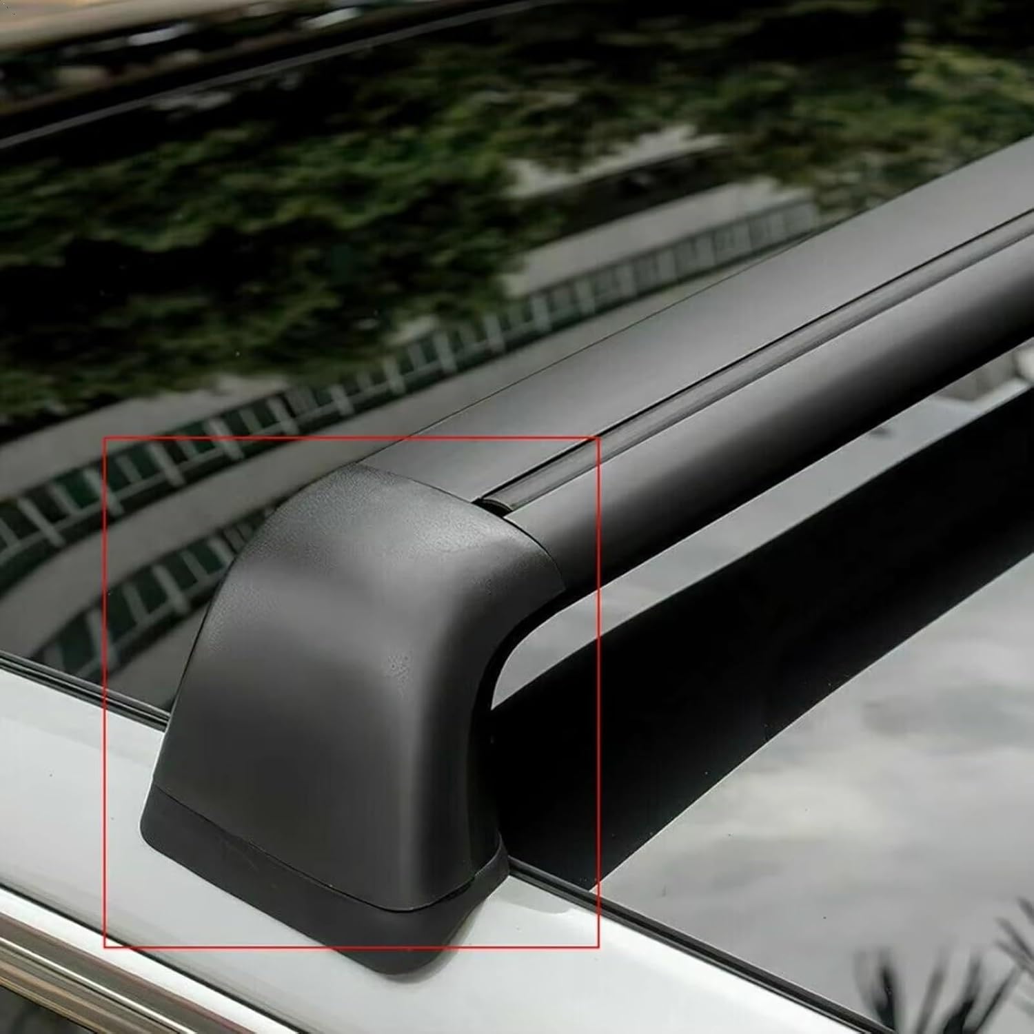 Cap Shell Cover Trim for Tesla for Model for Y 2021 2022 Roof Rack Rail Cover End Protection Exterior Shell Cap Accessories for Parts