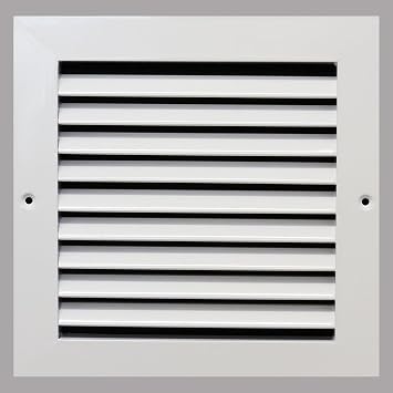 White 10x10 Inch Return Air Grille HVAC Vent Cover Wall Ceiling Mount Alumin