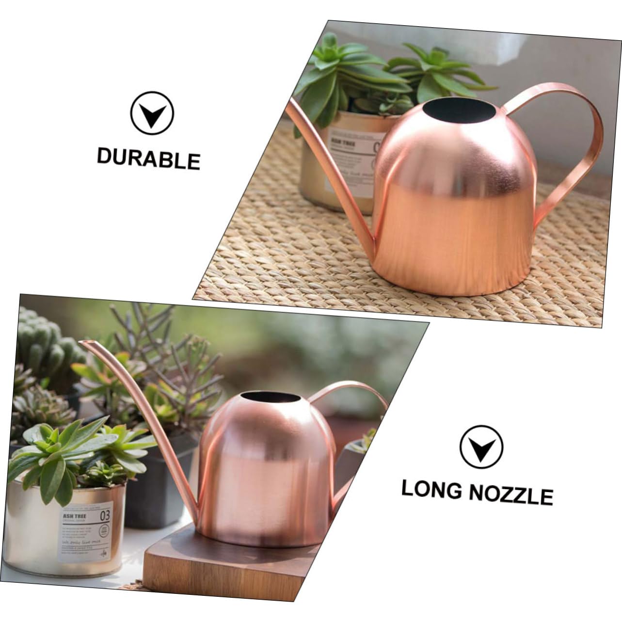 Acciaio Inox Annaffiatoio 500ml Beccuccio da Giardino