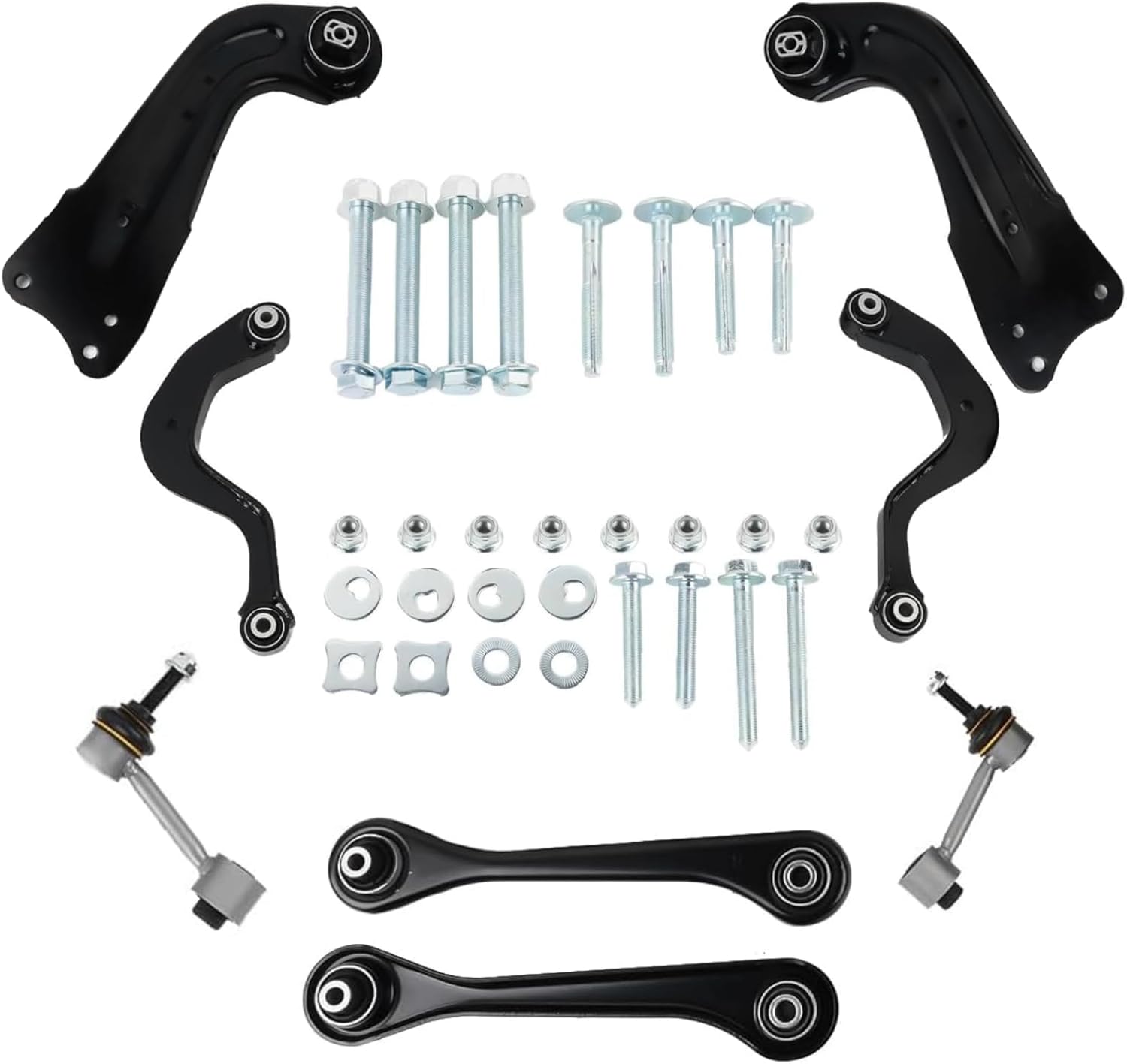 10PCS Rear Left Right Upper Control Arms Suspension Kit Compatible with Audi A3 Quattro TT Quattro Volkswagen CC 2009-2011 EOS GTI Jetta Passat R32 Rabbit Tiguan