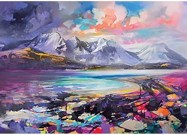 UYN (Torrin, Skye Canvas Print, Multi-Colour, 85 x 120 cm