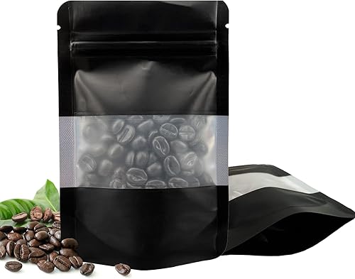 100 bolsas a prueba de olores, bolsas resellables de Mylar con ventana transparente, bolsa de aluminio con cierre de cremallera, bolsas de soporte disponible en Yaxa Venezuela