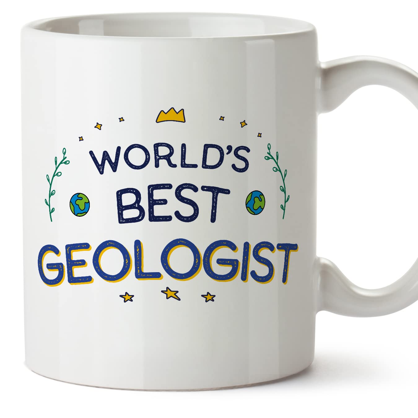 MUGFFINS Geologist Mug - in English - World's Best - Funny Gift for Colleagues - Ceramic 11oz Mug — image 1