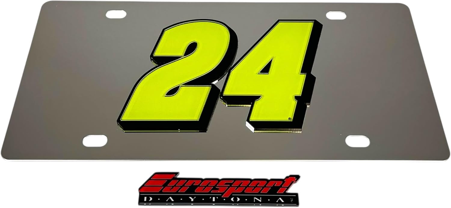 Eurosport Daytona - Compatible with - Hendrick Motorsports – William Byron - Raptor - Stainless Steel License Plate