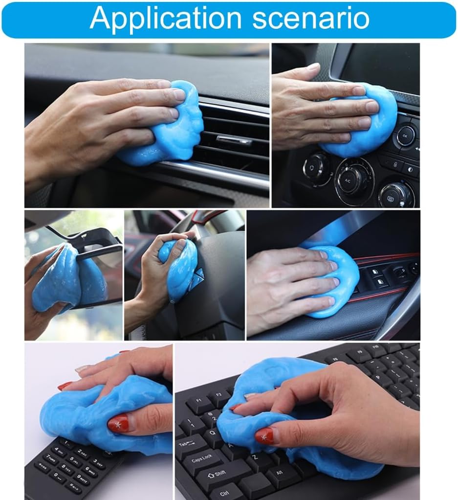 Auto Clean Gel Soft Flexible Keyboard Cleaner Detailing Tool for Car Computer image 3