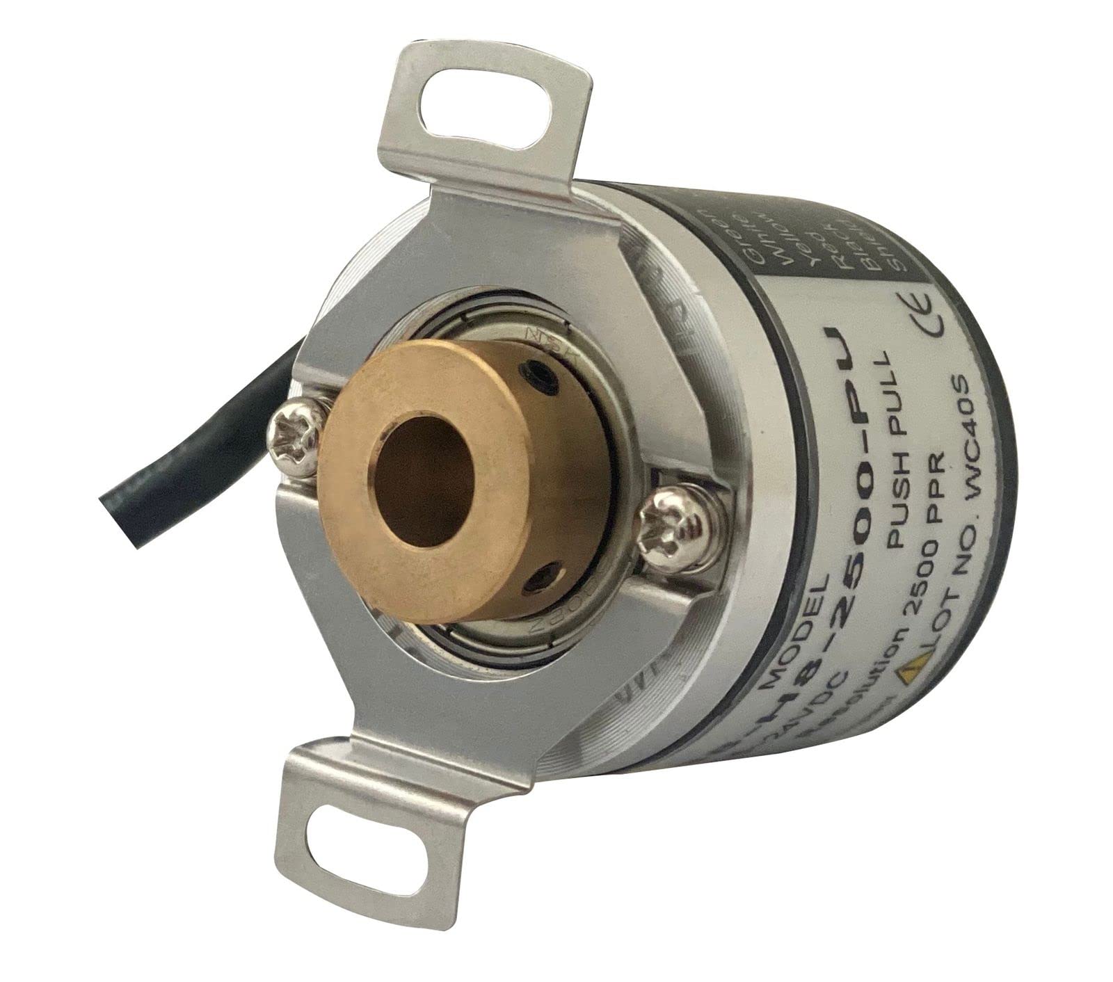 Rotary Encoder Incremental, 2500PPR, PNP/Totem Pole/Pull Push, Hollow dia 8mm, Overall dia 38mm, (Equivalent E6H-C, E40H8), BTH make BI-38-H8-2500-PU (B09XV7JWWK) Amazon Price History, Amazon Price Tracker