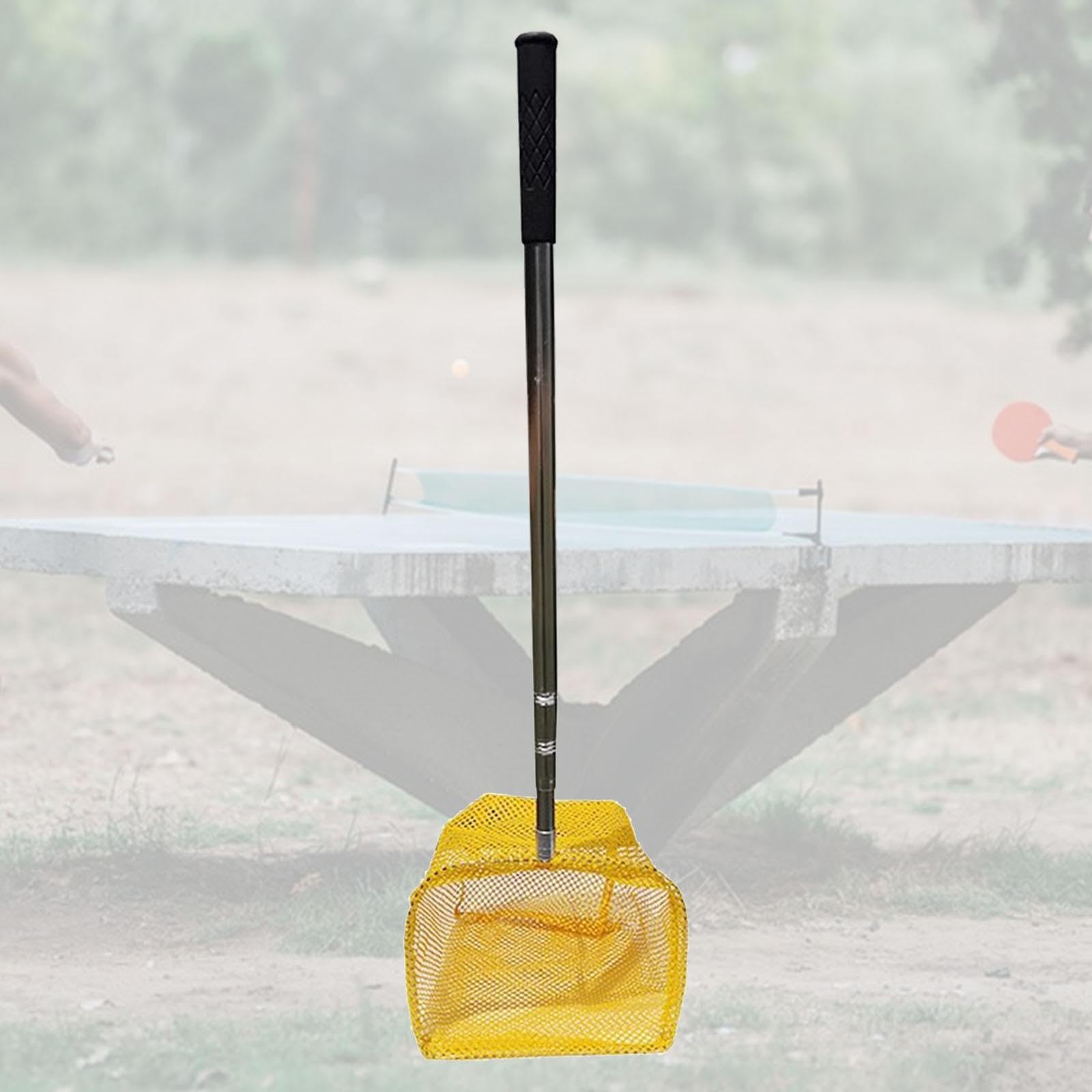Milageto Ramasse-balles de Tennis de Table avec Filet, Sac télescopique Portable réglable