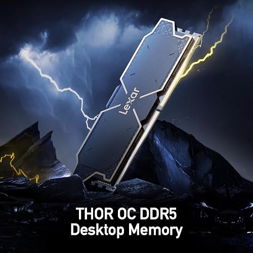 Miniatura 8 de Lexar THOR Memoria de escritorio DDR4 RAM 3200MTs CL16 de 16 GB (2 x 8 GB) con disipador de calor, Intel XMP 2.0 (negro) LD4U08G32C16LG-RUD
