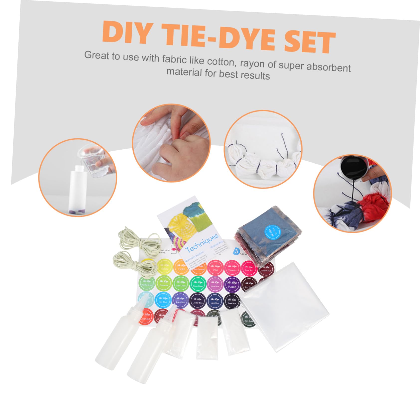 SHINEOFI 1juego Polvo De Teñido Tie Dye Colores Vibrantes Para Ropa Para Diy y Fiestas Adultos Kit De Teñido Para Halloween y Manualidades