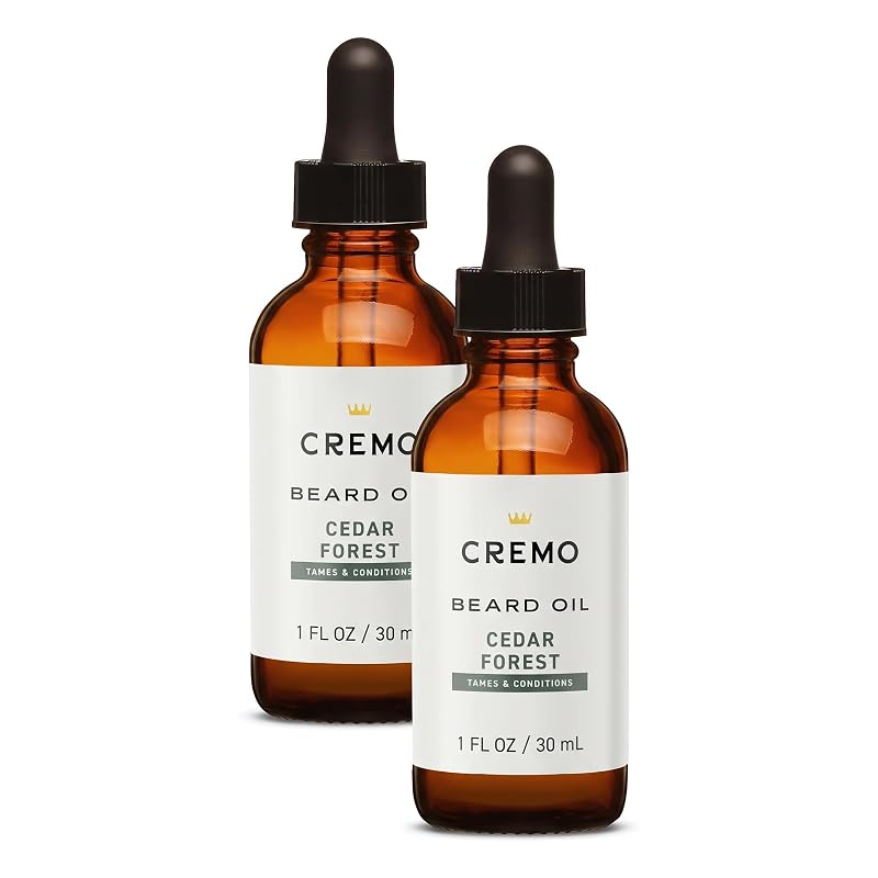 Óleo para barba Cremo Revitalizing Cedar Forest, 30 mL, Pacote com 2