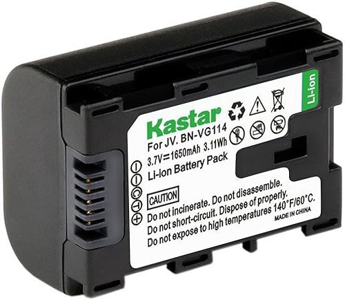 Miniatura 1 de [Totalmente decodificada] Batería Kastar BN-VG114 (paquete de 1) Reemplazo para JVC BN-VG107 BN-VG107U BN-VG107US BN-VG114 BN-VG114U BN-VG114US