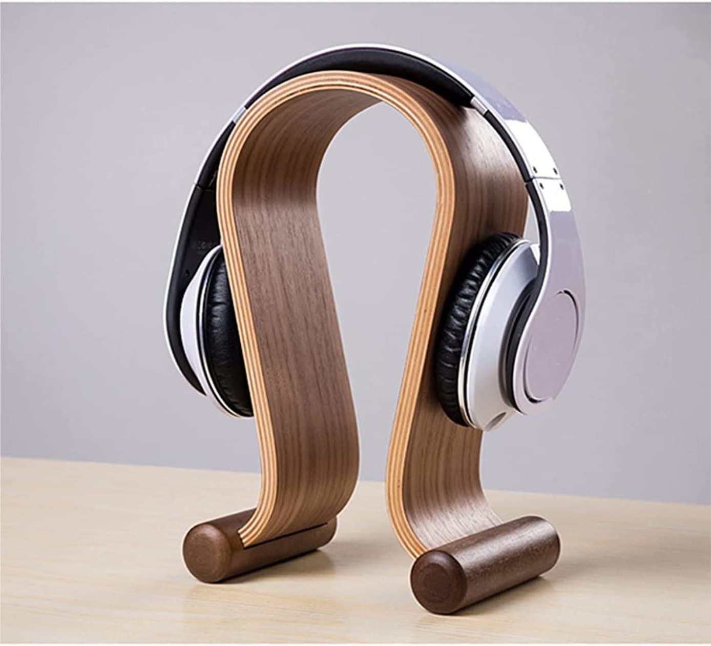 Stand Cuffie Supporto per Cuffie Supporto Per Cuffie In Legno Massello A Forma Di U Supporto Per Cuffie Creativo Conservazione Delle Cuffie Risparmia Spazio Supporto Cuffie ( Blue : Blu , Size : 17*11
