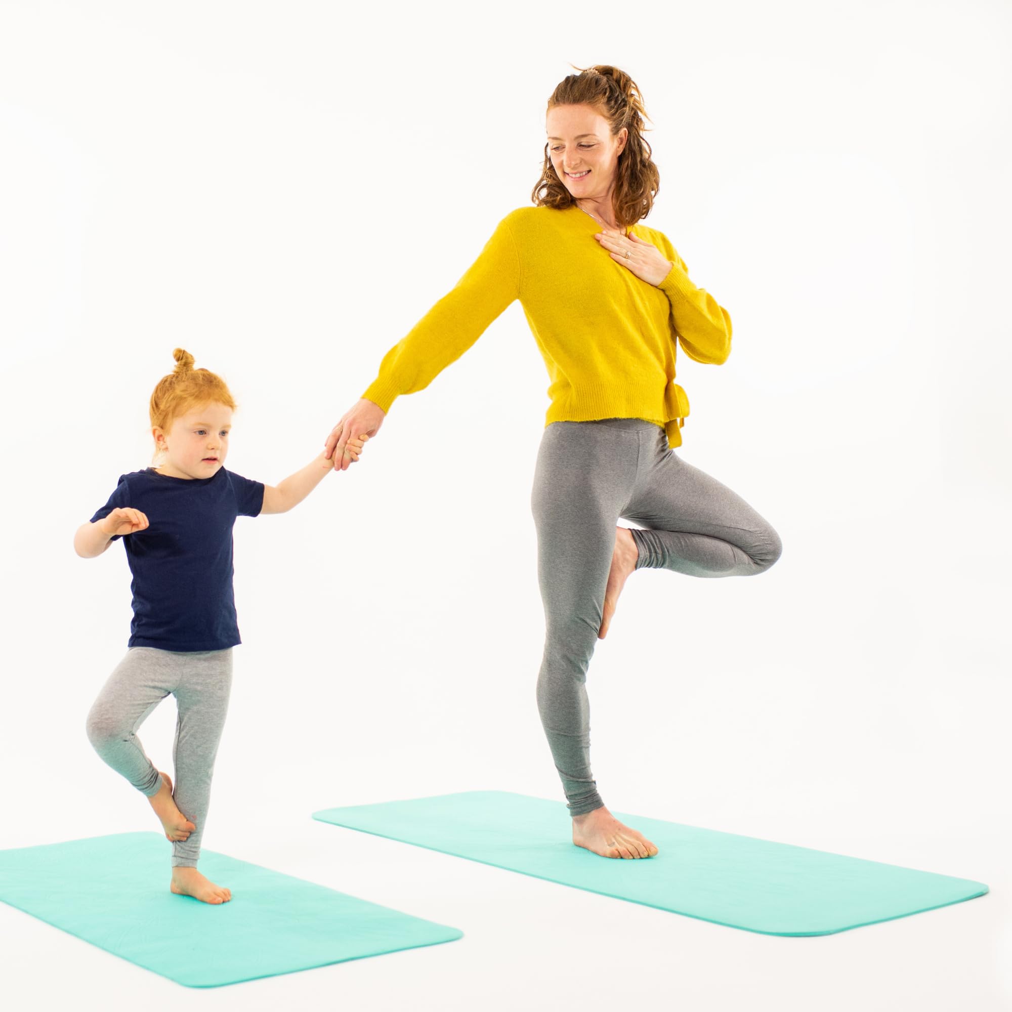 Tappetino leggero per yoga e pilates Soul Mates per adulti, antiscivolo, in TPE ecologico, pieghevole, per ginnastica, fitness ed esercizi, palestra e casa (spessore 6 cm e peso 350 g), colour verde