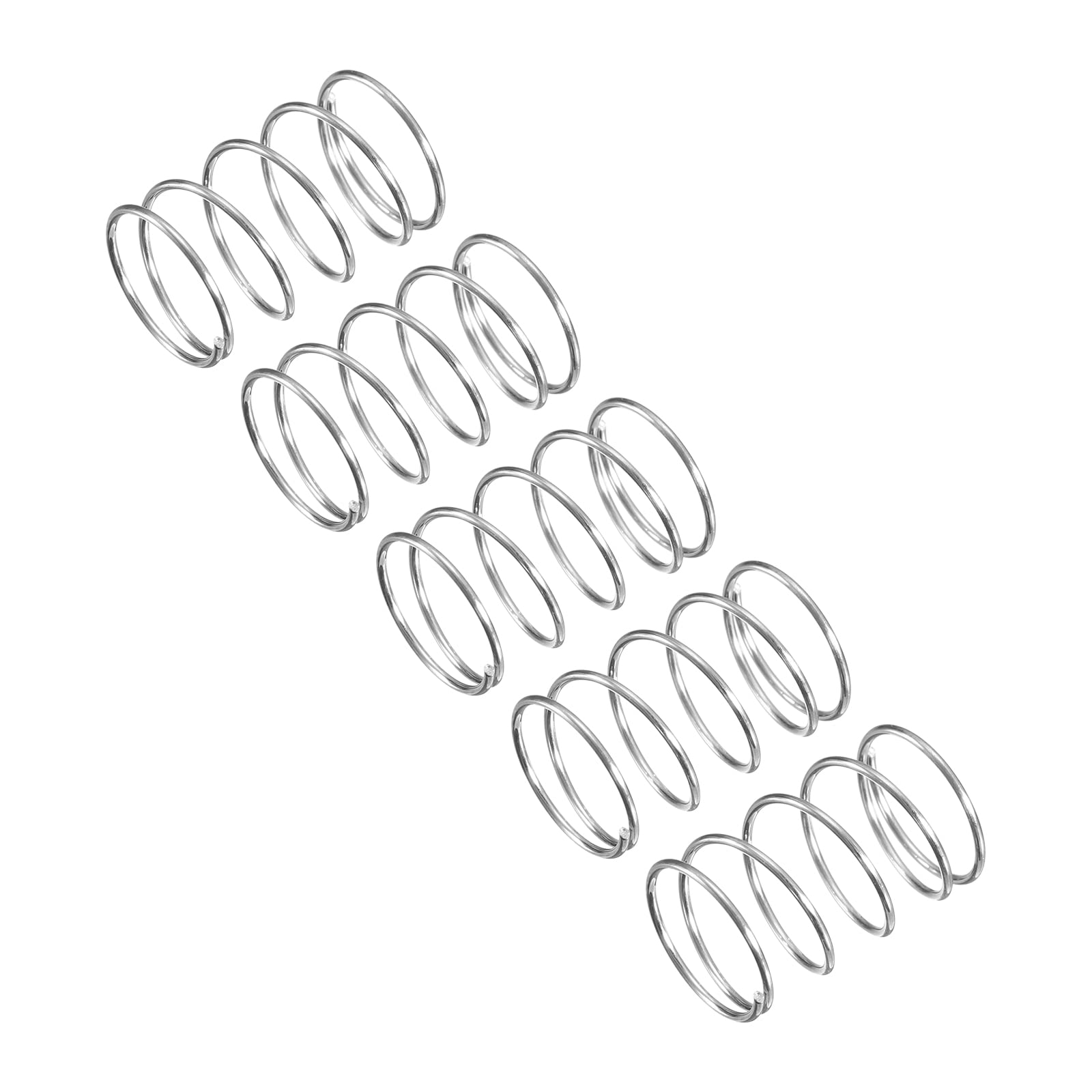 uxcell Compression Spring, 5Pcs 304 Stainless Steel, 7mm OD, 0.6mm Wire Size, 15mm Free Length, Silver Tone — Amazon image 9