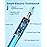 Rtauys S5 Electric Toothbrush Set IPX7 with 8 Brush Heads, Sonic Toothbrush for Adults Rechargeable with Travel Case, 2.5 Hours Charge for 120 Days, 5 Modes with 2 Minutes Built in Smart Timer Blue