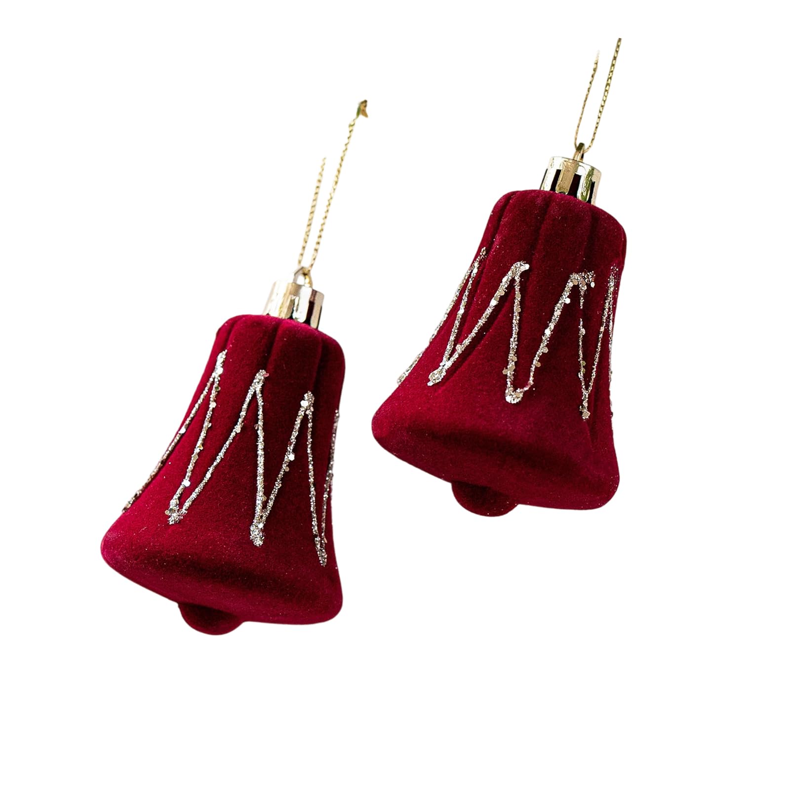 Tfaoys Bl Festival Red Velvets Bowknot Bells Canes Ornament Shatterproof Holiday Decoration For Indoor Outdoor Christmas Tree Christmas Tree Hanging Decorations
