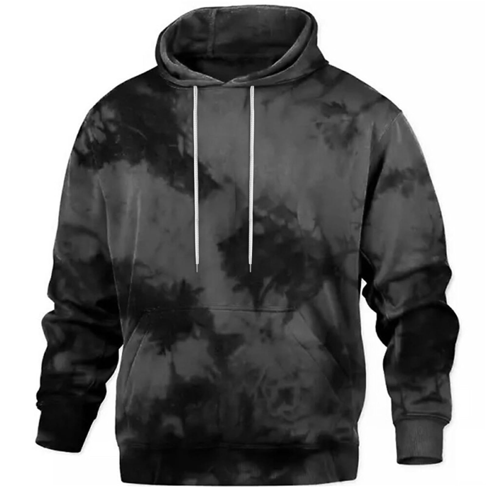 Sudadera Sin Mangas Hombre con Capucha De Manga Larga Otoño para Tops Camisa Al Abrigo (Grey, XXL) Ropa Verano Camiseta Jersey Corta Chandal Completo Chaqueta Oversize Running Sudaderas