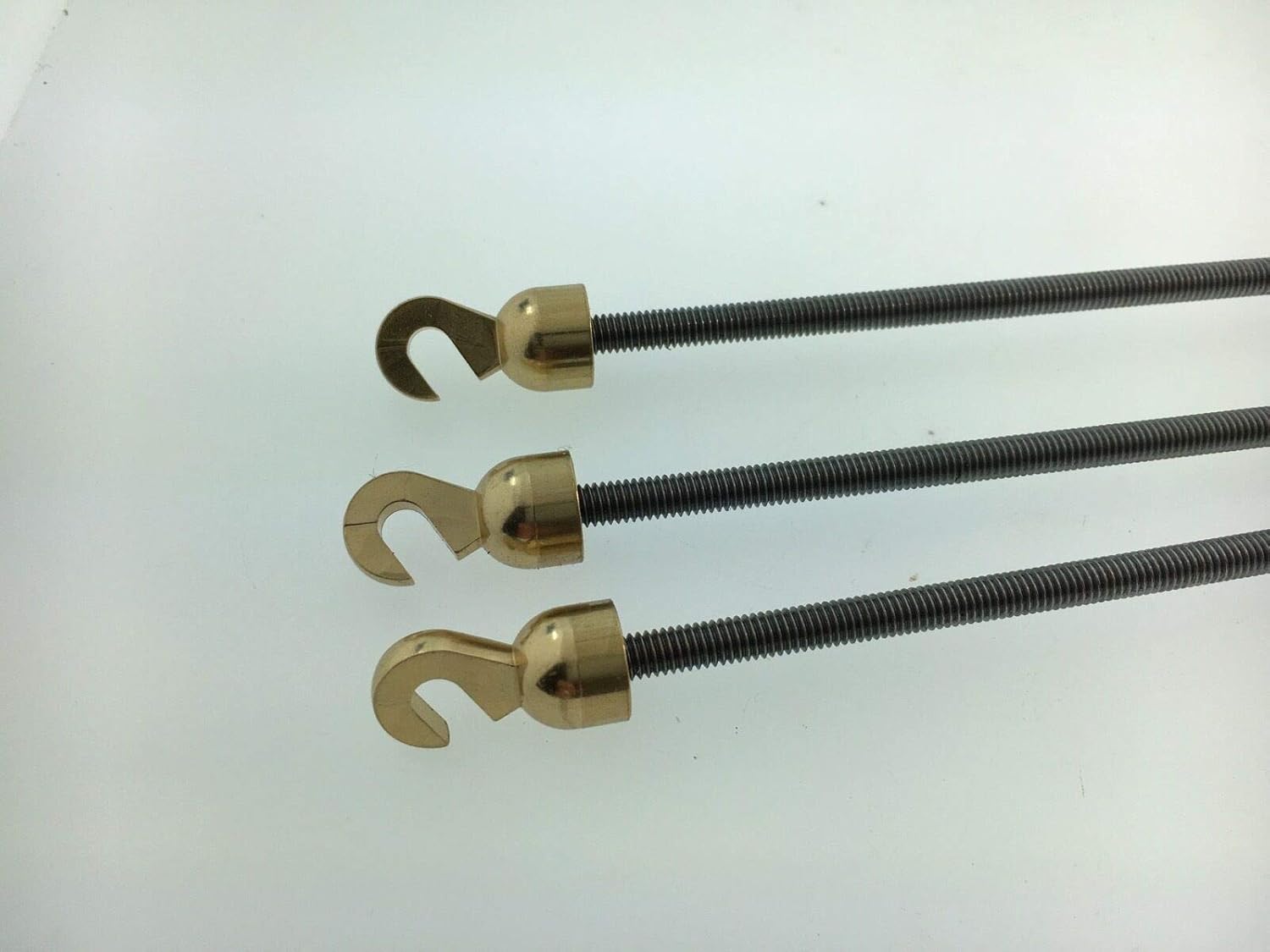 Grandfather Clock Older Style Weight Shell Hook Nut and Rod Set of 3 USA