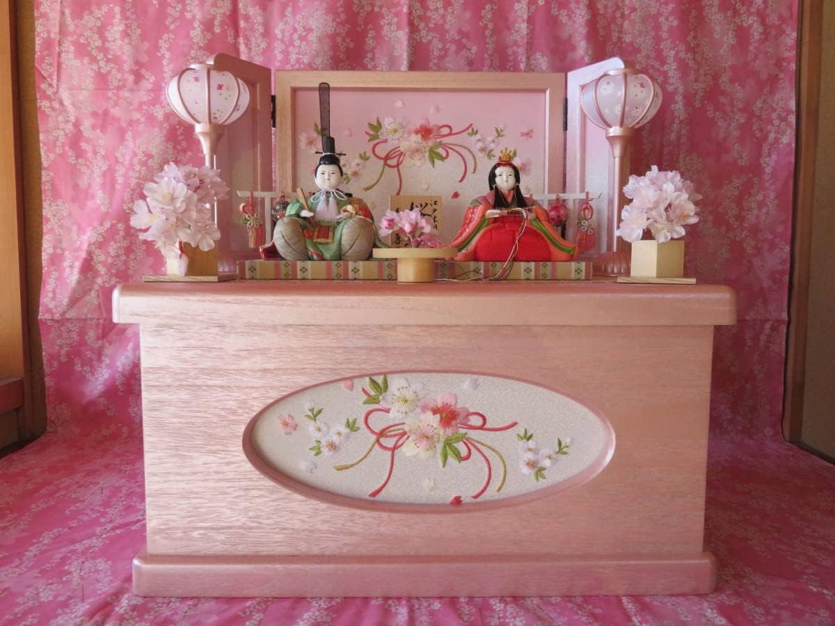 東京久月　雛人形うさぎ付親王飾り収納セット・間口約４５×奥行約２７×高さ約４２㎝ 東京久月 雛人形うさぎ付親王飾り収納セット 間口約45×奥行約27×高さ約