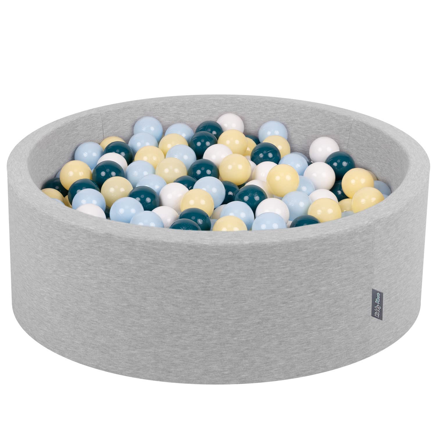 KiddyMoon 90 x 30 cm babyballenbak van schuim / 300 ballen met diameter KiddyMoon 90 x 30 cm babyballenbak van schuim / 300 ballen met diameter