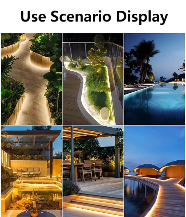 Image of ZINDAL10 Meter LED Rope Light for Decoration - Waterproof Warm White SMD Cove Light for Ceiling, Home Decor, LED Pipe Light for Diwali, Festival, Indoor (10 Meter)