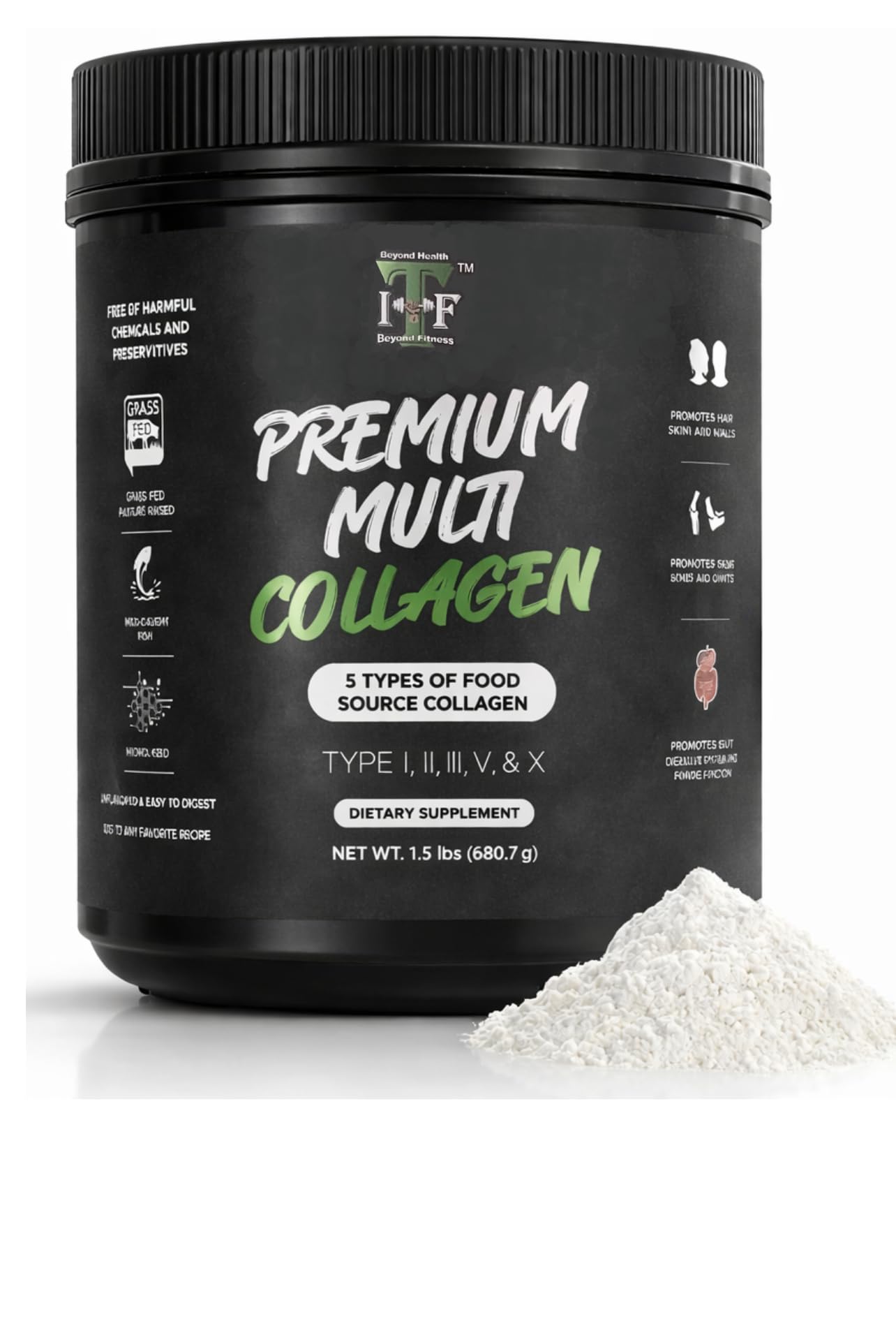 Amazon.com: Multi Collagen Peptides Powder Unflavored - 5 Types