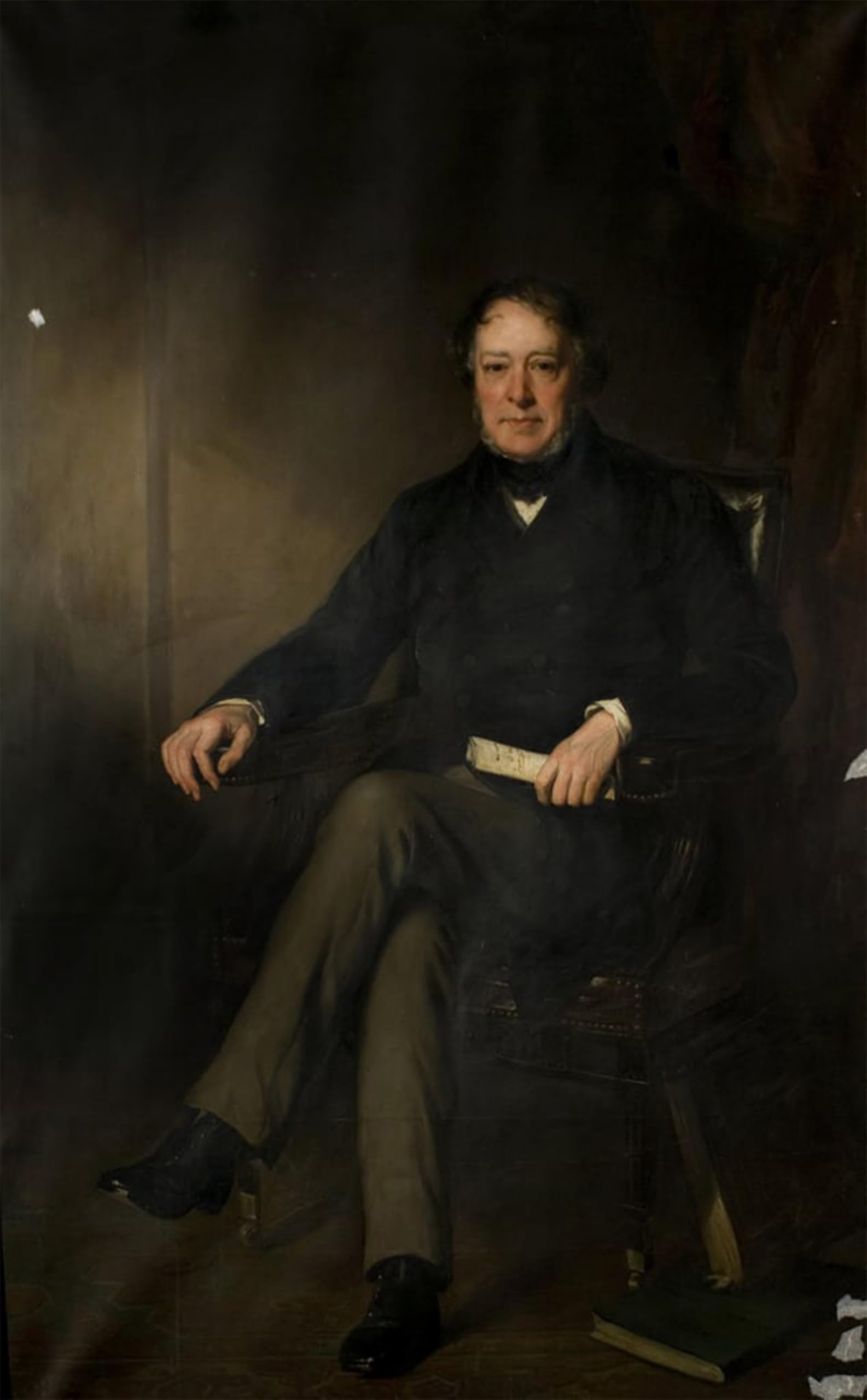 Impression Toile Le très honorable Edward Ellice de Francis Grant - Qualité Musée 60x90cm