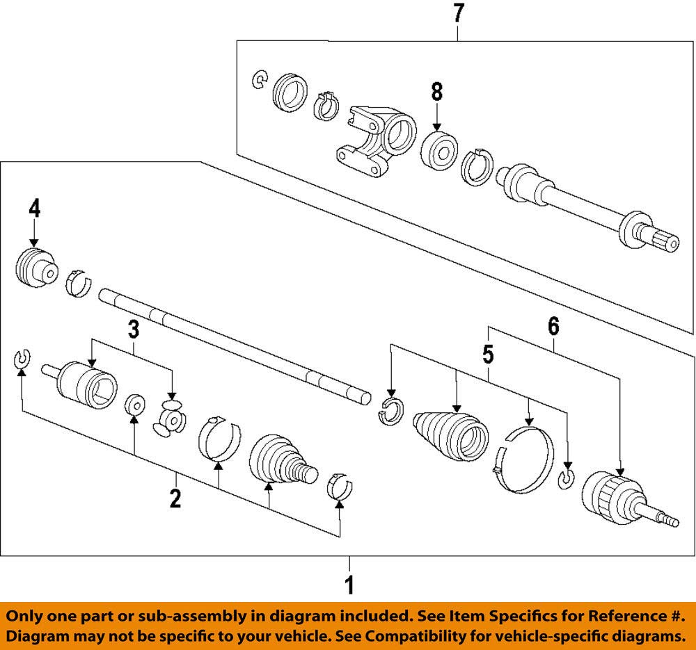 Amazon.com: Honda (44017-STK-A00) Inboard Boot Set : Automotive