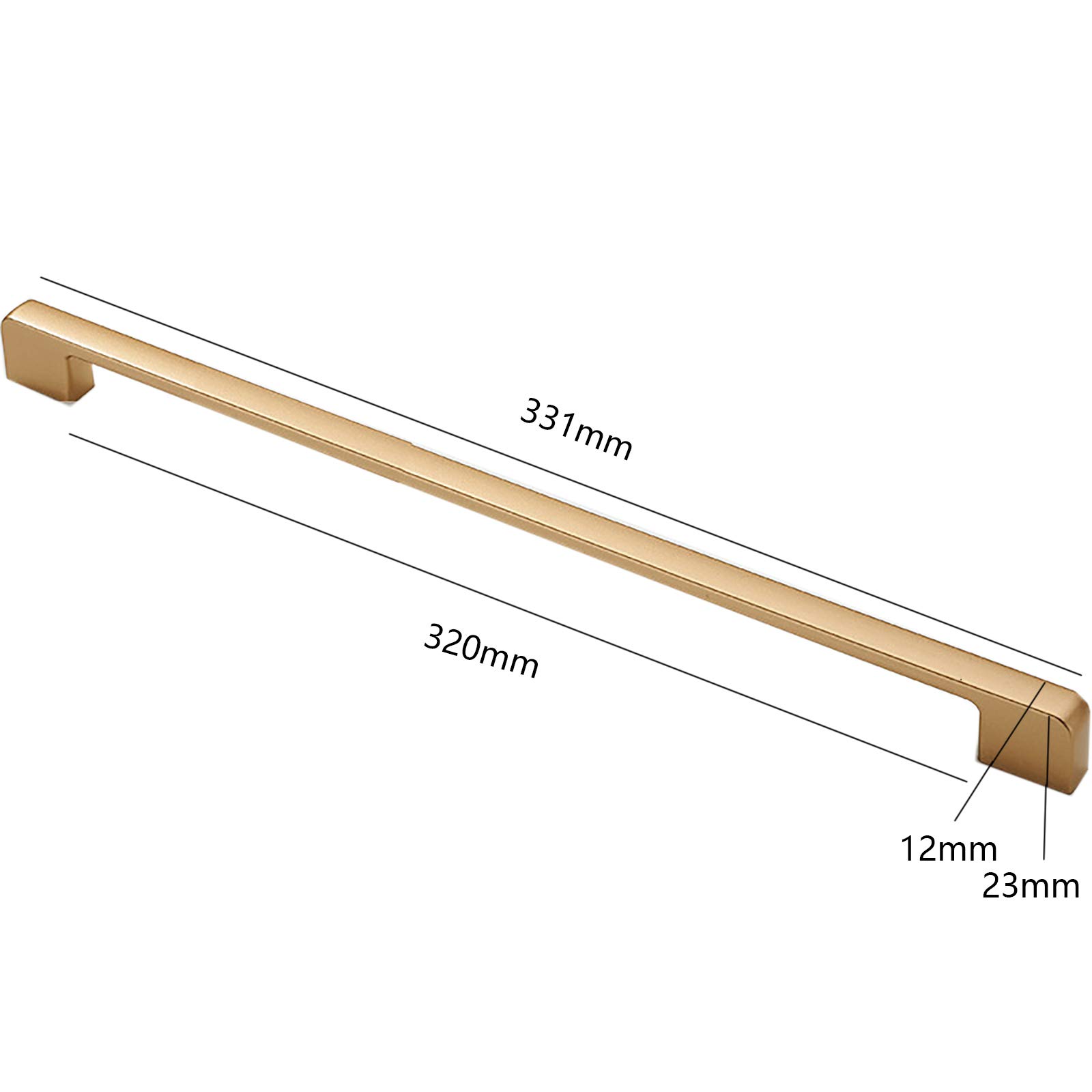 Cabinet Pulls Dresser Drawer Pulls Wardrobe Door Kitchen Cupboard Pulls, Zinc Alloy Furniture Handles Pulls Hole Center 320mm,1 Pcs - Image 2