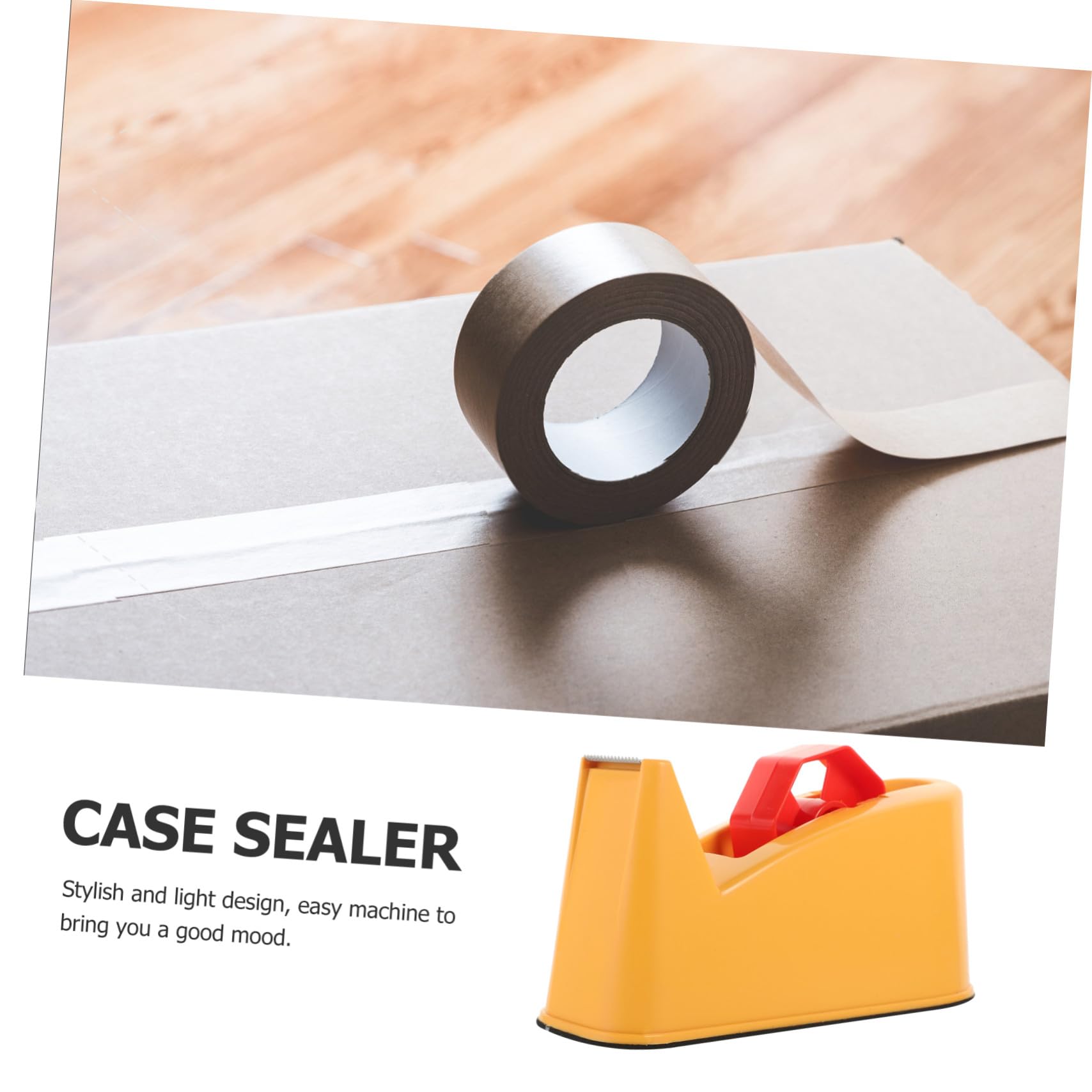 Manueller Klebebandabroller mit Ergonomischem Design Langlebigem Metallmesser und Hochwertigem Lager für Schnelles Müheloses Abrollen für Verpackung Büro und Zufällige Farbe