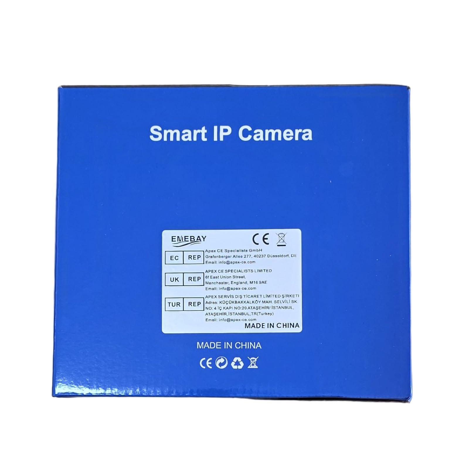 EMEBAY Telecamera Wi-Fi Esterno Senza Fili con Pannello Solare, Videocamera Sorveglianza Esterno Batteria, 6MP/2 Lenti/Rotazione a 360°/Rilevamento Umano/Visione Notturna a Colori/Audio bidirezionale