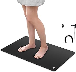 EOHELGRO Grounding Mat Kit, Earth Grounding Mat with 15 Foot Cord, Grounding Pad for Sleep, Energy, Pain Relief, Inflammation, Feet and Back Pain(23.6" x 11.8")