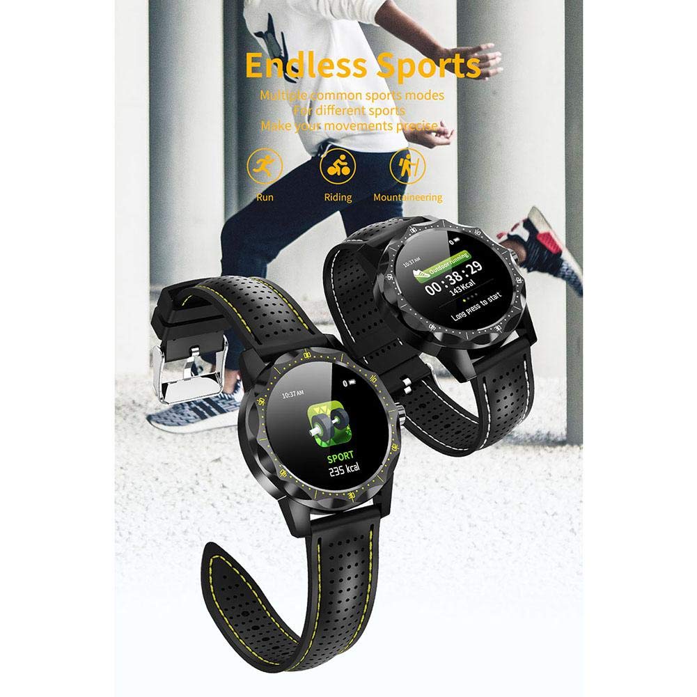 Montre Intelligente Réveil Fitness Tracker Prise en Charge Multilingue IP68 Étanche Bracelet Montre de Sport pour Course, Vélo, l'escalade