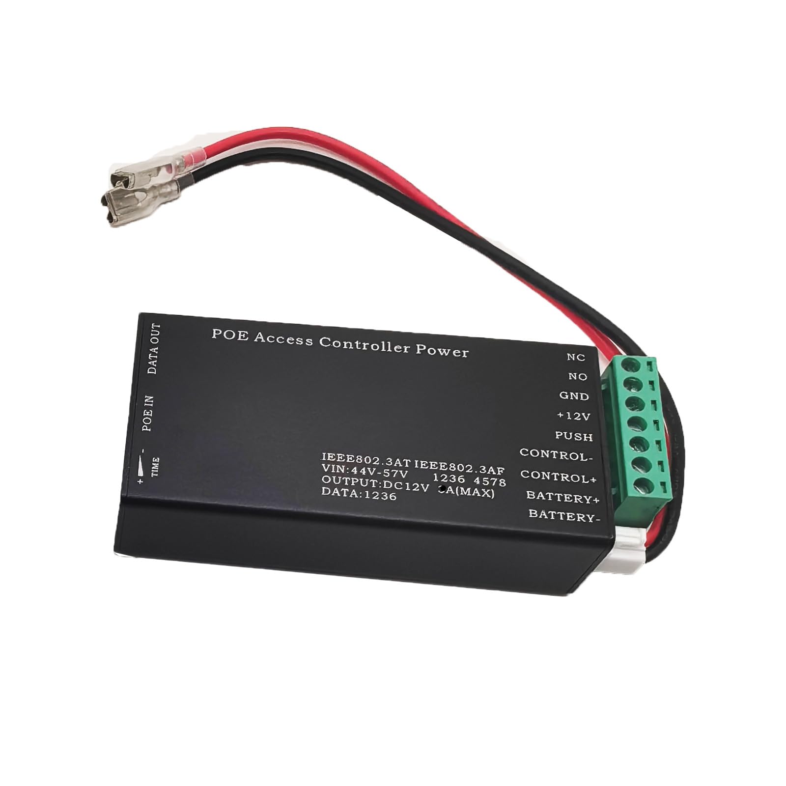 Fuente de metal alimentada por Ethernet de aluminio con salida de