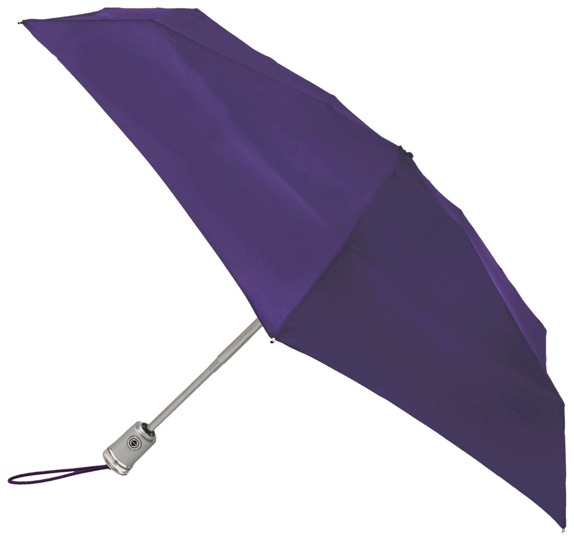 totes Micro Auto Open/Auto Close Umbrella, Purple, One Size