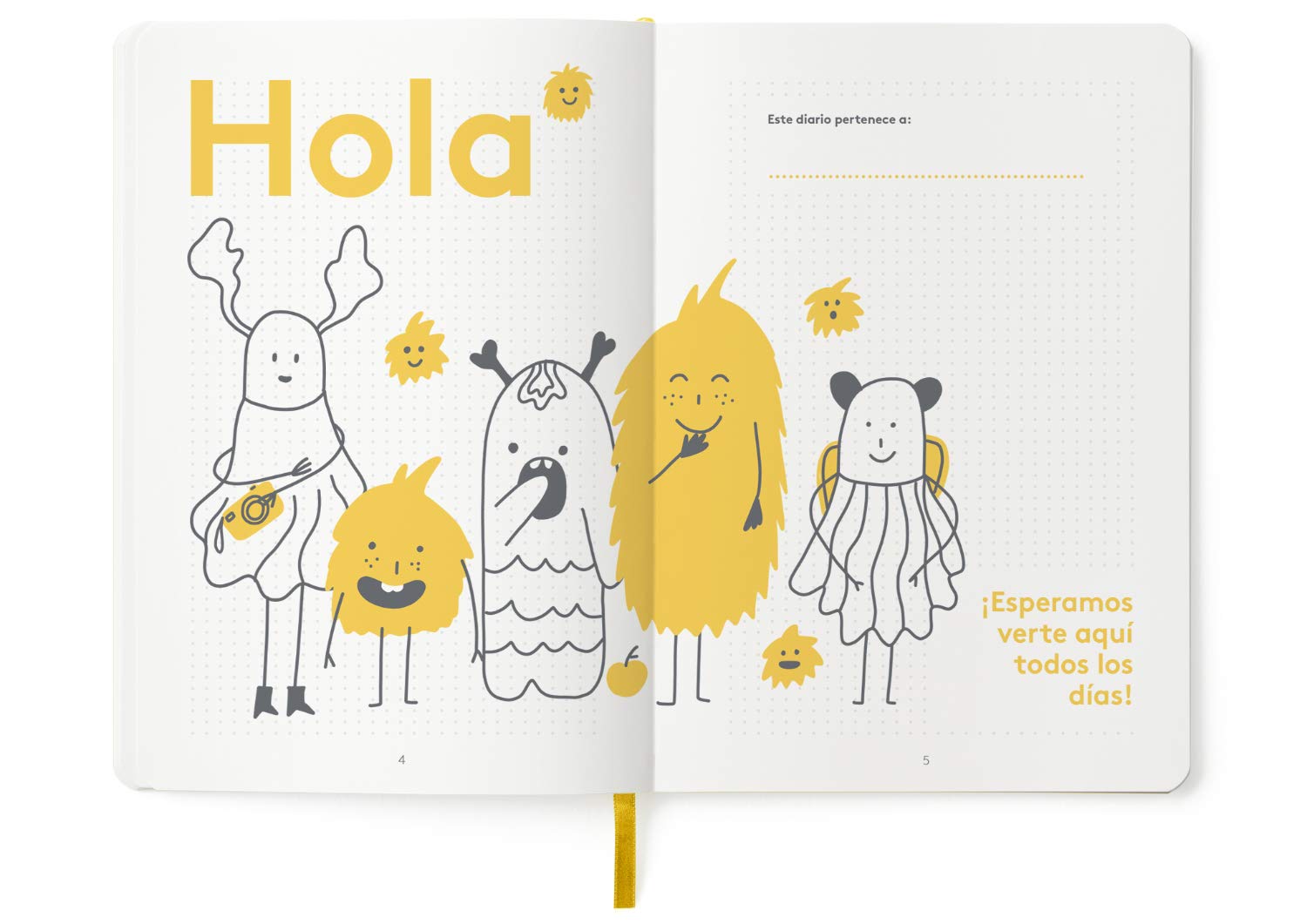 HappySelf Diario - [Edición en español] (Amarillo)