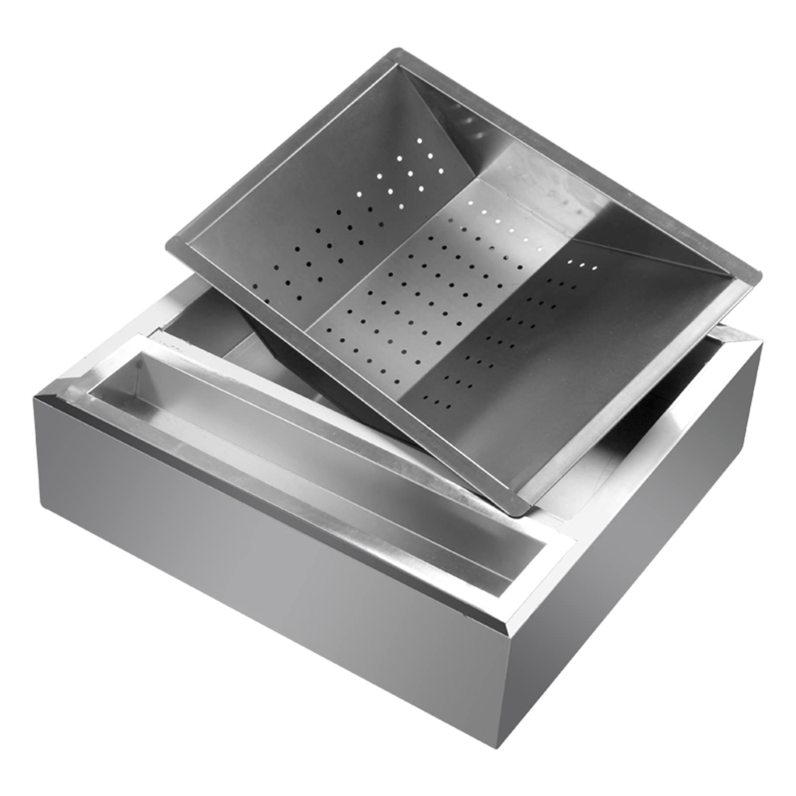 Acero Inoxidable Cesta para Freír Colador Skimmer, Cesta para Freír Extraíble con Filtro De Red, Herramienta De Cocina De Cocina para Restaurante Comercial Y Uso Doméstico,M