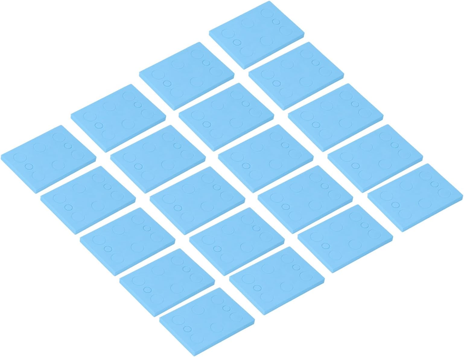 Foam Tube Rack, High Density Polyethylene Floating Holder for Centrifuge Tubes in Water Baths, Laboratory Accessory for Sample Storage and Scientific (Blue 8 Hole 20 Pcs (for 1.5ml 10ml