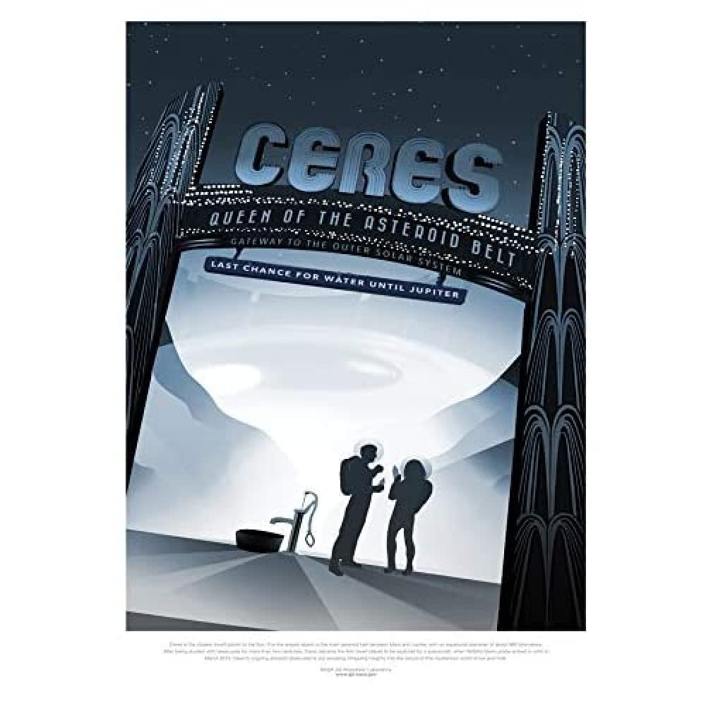 Ceres Queen Asteroid Belt NASA Space Tours Travel Unframed Wall Art Print Poster Home Decor Premium