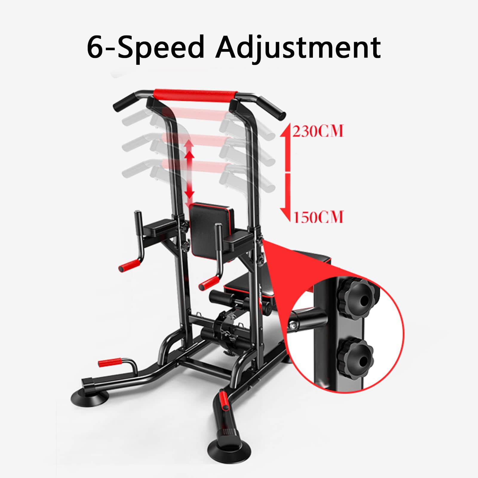 Amazon | パワータワートラクションディップステーションプルアップ