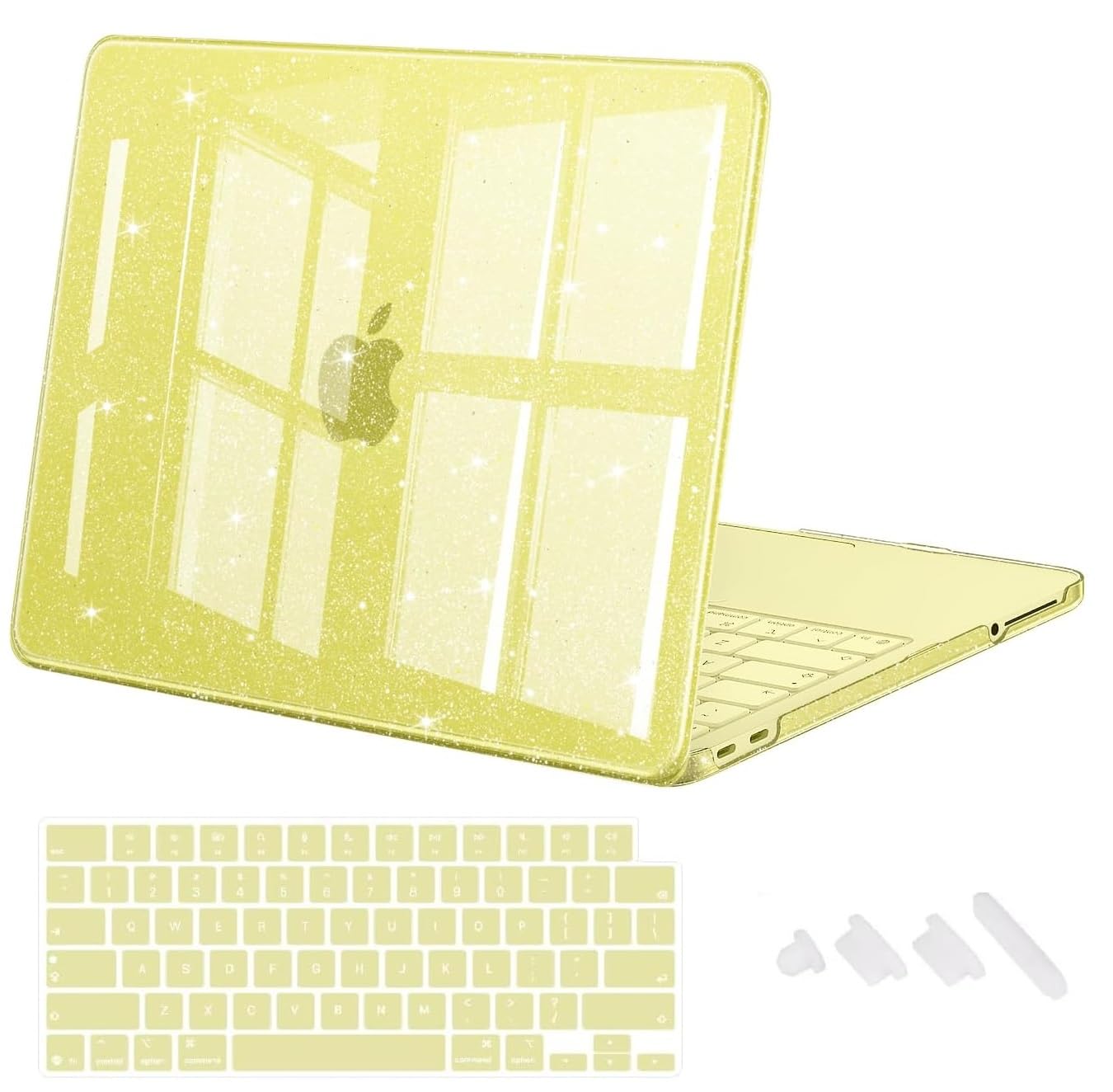 Midkart Compatible with MacBook Neo Case 13 inch 2026 Release Model A3404 with A18 Pro Chip Hard Shell Case Cover with Keyguard and Dustplugs, Crystal Citrus — Amazon image 11